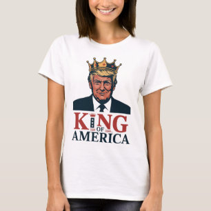 T-shirt Roi d'Amérique Président Trump - Drôle Trump