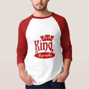 T-shirt Roi de chemise de karaoke - choisissez le style et