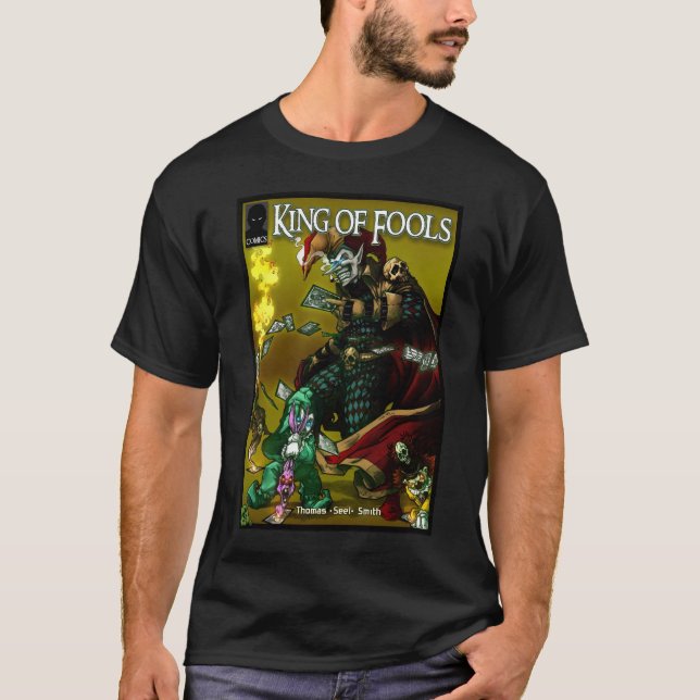T-shirt Roi de chemise d'imbéciles (Devant)