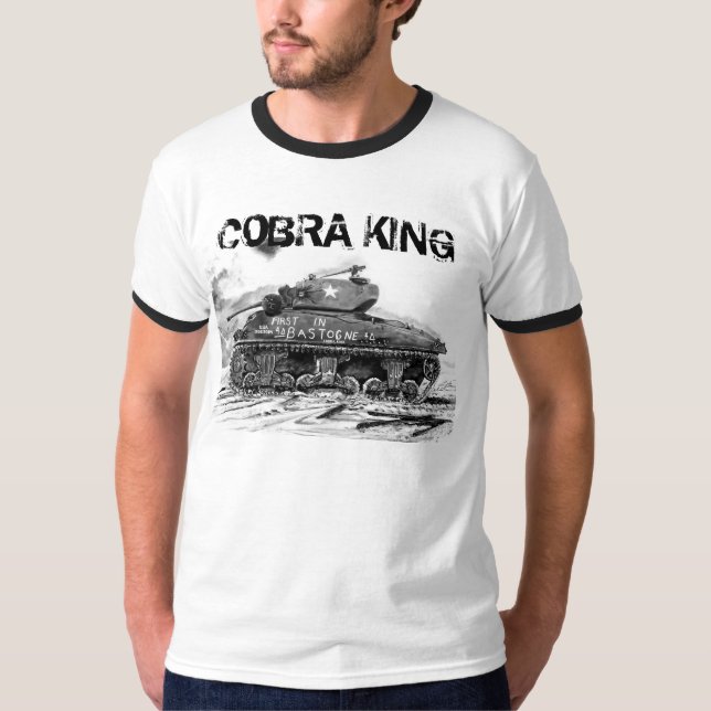T-shirt Roi de cobra, peinture de réservoir du 2ÈME GUERRE (Devant)