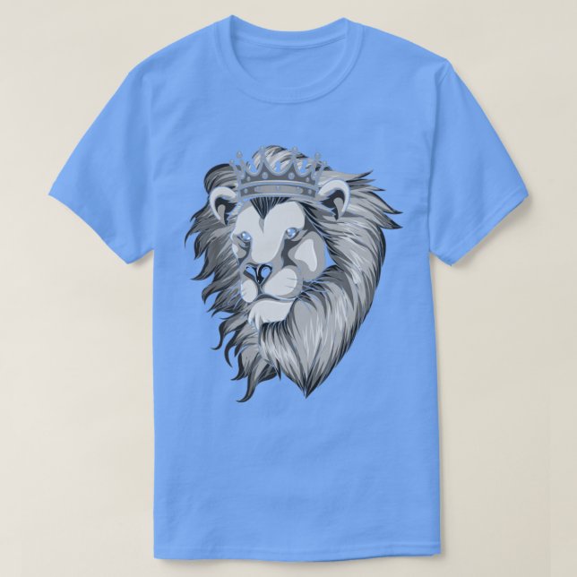 T-shirt Roi de couronne Lion (Design devant)