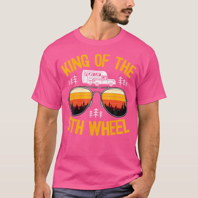 T-shirt Roi De La 5E Roue Camper 5E Roue Funny Camper (Devant)