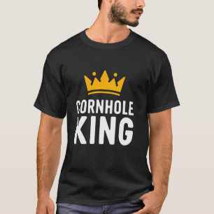 T-shirt Roi de la Cornhole Jeu de Lancer de Sac de Haricot