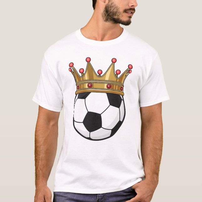 T-shirt Roi de la Couronne de football (Devant)