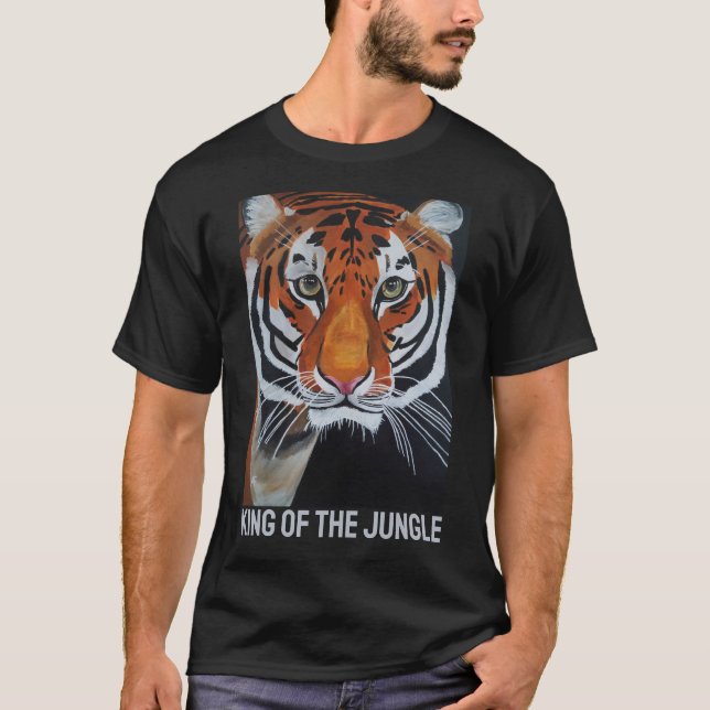 T-shirt Roi de la Jungle Peinture par Alfred Fox (Devant)