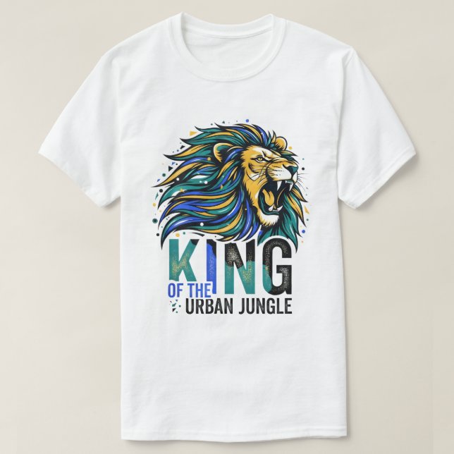T-shirt Roi de la jungle urbaine (Design devant)