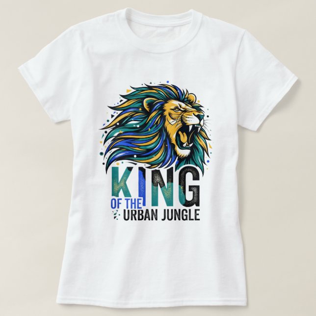 T-shirt Roi de la jungle urbaine (Design devant)