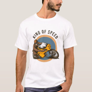 T-shirt Roi de la moto de vitesse