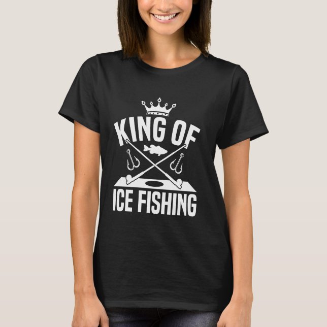 T-shirt Roi de la pêche sur glace 1 (Devant)
