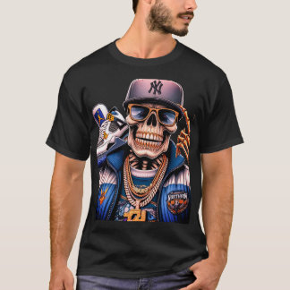 T-shirt Roi de la rue du Nord - Hip-Hop Graphique de Squel