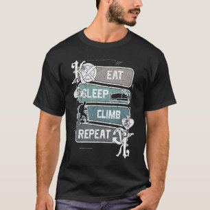 T-shirt Roi de l'escalade Joueur de poker Grimpeur de mont