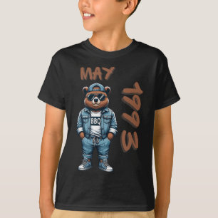 T-shirt Roi de mai Maître du grill Ours amateur de BBQ Pap