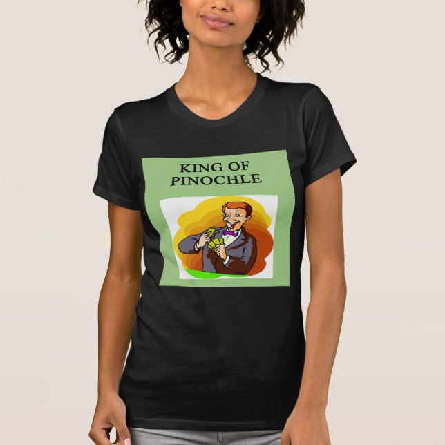 T-shirt roi de pinochle (Devant)