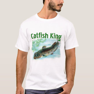 T-shirt roi de poisson-chat