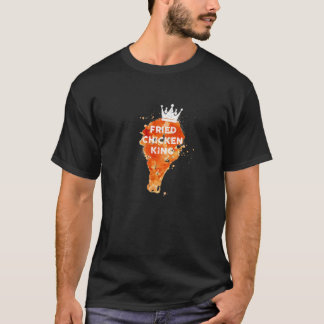 T-shirt Roi De Poulet Frit Drôle Et Juteux Avec Cro
