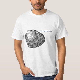 T-shirt Roi de toute la chemise de palourdes