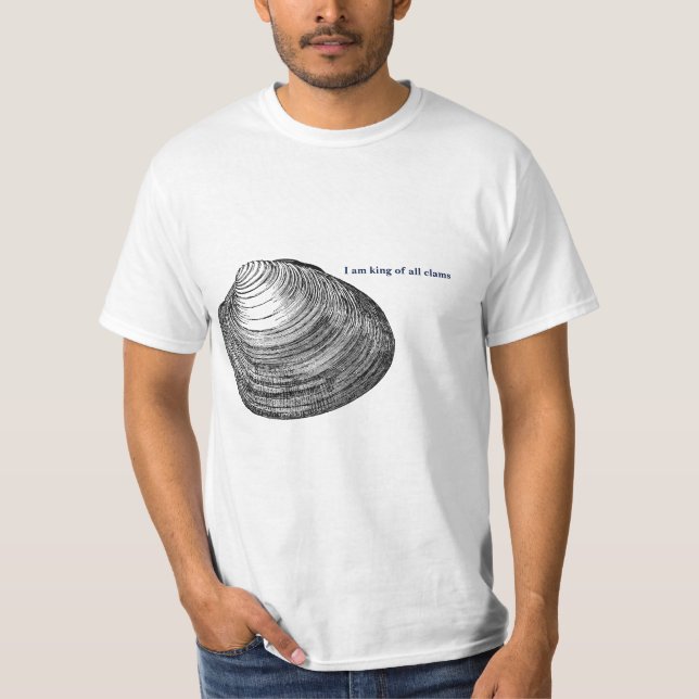 T-shirt Roi de toute la chemise de palourdes (Devant)