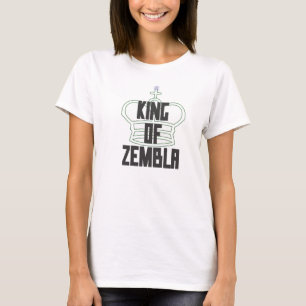 T-shirt Roi de Zembla (vert transparent de lettre noire)