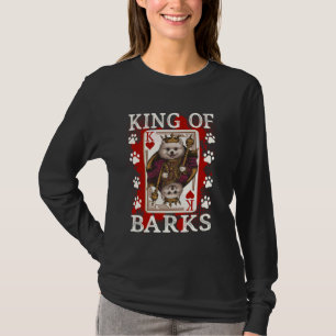 T-shirt Roi des Barks et Roi des coeurs mignon Chien Pomér