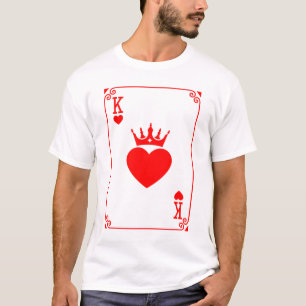 T-shirt Roi des Coeurs Costume d'Halloween Queen Couple