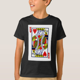 T-shirt Roi des Coeurs du jeu de cartes traditionnel T-Sh