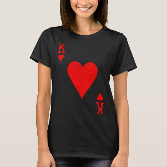 T-shirt Roi des cœurs Ensemble Couple Saint Valentin D (Devant)