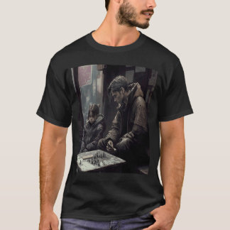 T-shirt Roi des jeux de société Papa et fille jouant aux j