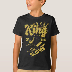 T-shirt Roi Des Pistes Ski Sports D'Hiver Montagnes