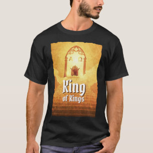 T-shirt Roi des rois   Jésus Christ sur le trône Noir