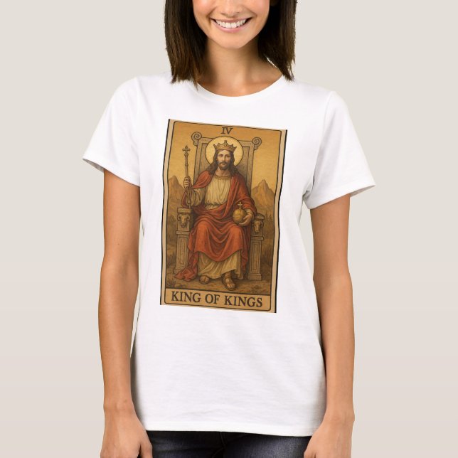 T-shirt Roi des Rois Tarot Jésus (Devant)