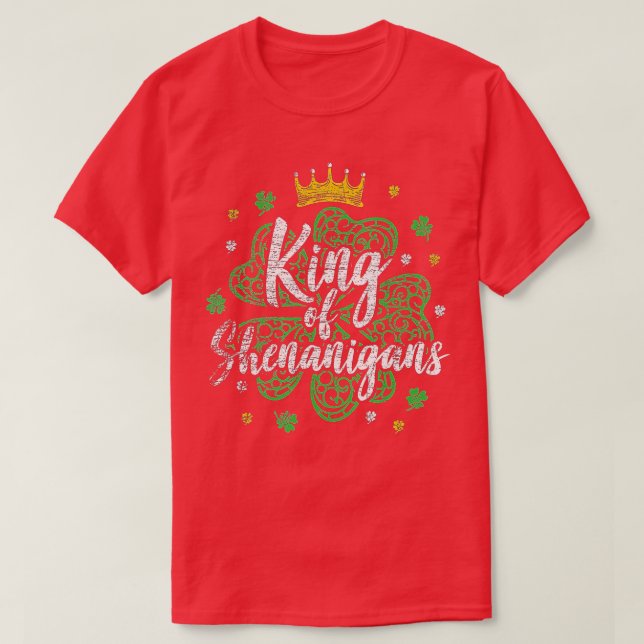 T-shirt Roi Des Shenanigans - Fête De Saint-Patricks Drôle (Design devant)