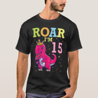 Roi Dinosaur Dance Happy My Birthday Roar I'm 15