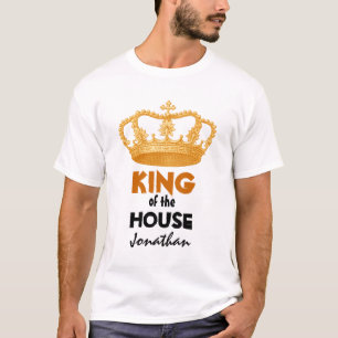 T-shirt Roi drôle de la Chambre avec la couronne V01 d'or