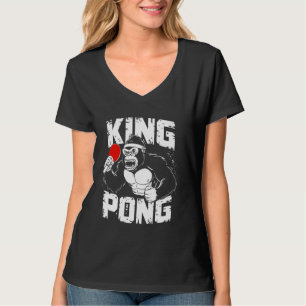 T-shirt Roi drôle de Pong - Vintage Tennis de Table P