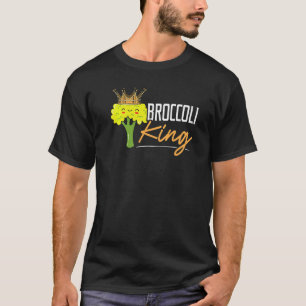 T-shirt Roi du Broccoli Broccoholique Légume Végétarien Vé