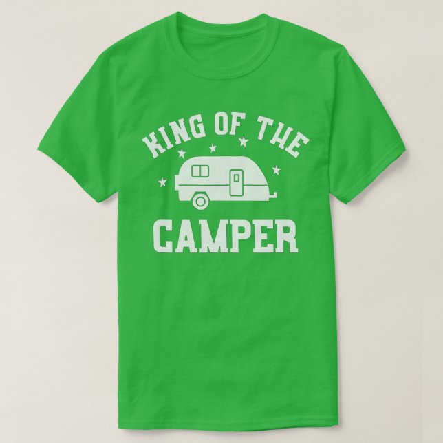 T-shirt Roi du Camper - Drôle RV Camper (Design devant)