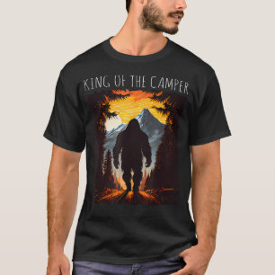 T-shirt Roi du campeur Bigfoot Randonnée