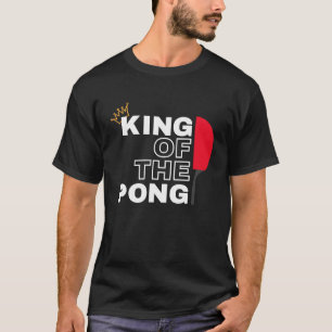 T-shirt ROI DU Champion de PING Ping Pong pour hommes