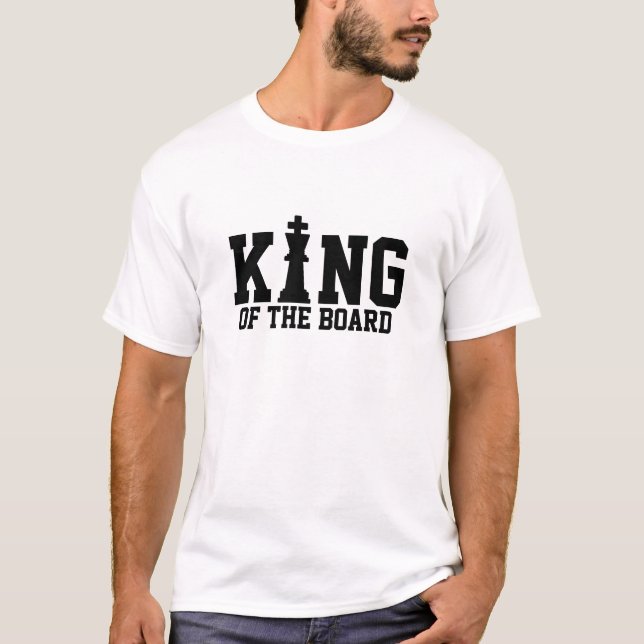 T-shirt Roi du conseil, échecs (Devant)
