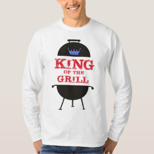 T-shirt Roi Du Grill, Rouge Couronne Bleue