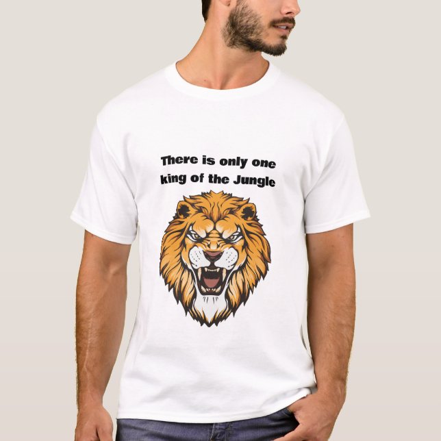 T-Shirt Roi du Lion de la Jungle (Devant)