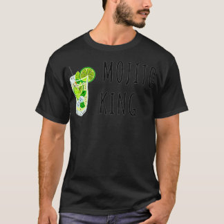 T-shirt Roi du Mojito drôle amateur de boissons de fête Ba