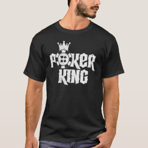T-shirt Roi du Poker Hommes Texas Hold'em Jeux de Cartes P