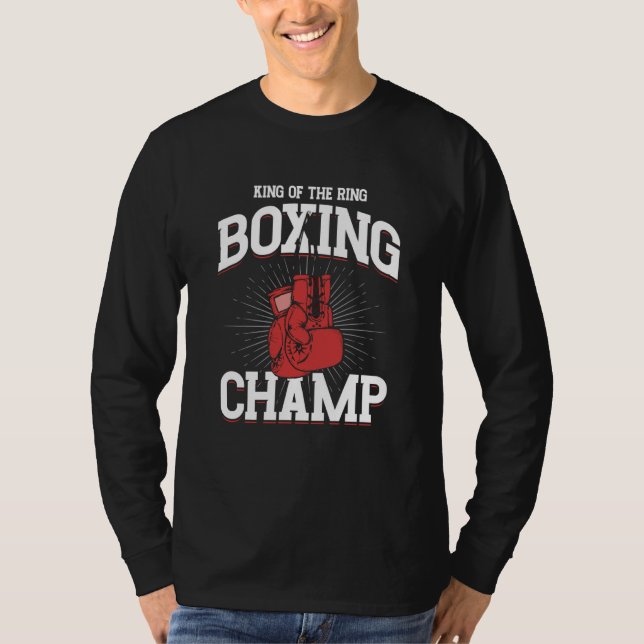 T-shirt Roi du ring champion de boxe combattant gant de bo (Devant)