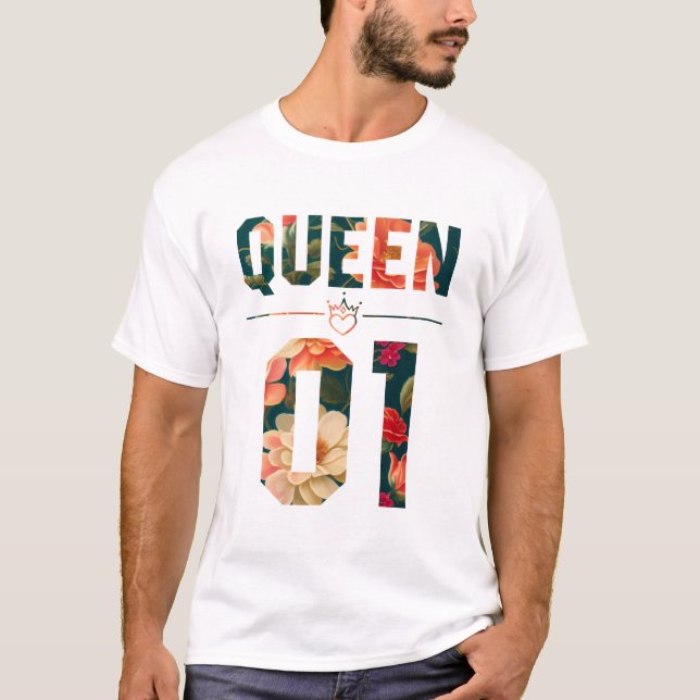 T-shirt Roi et reine des fleurs 01 (Devant)