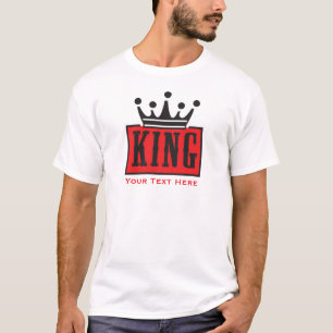 T-shirt Roi – Graphisme de couronne minimal