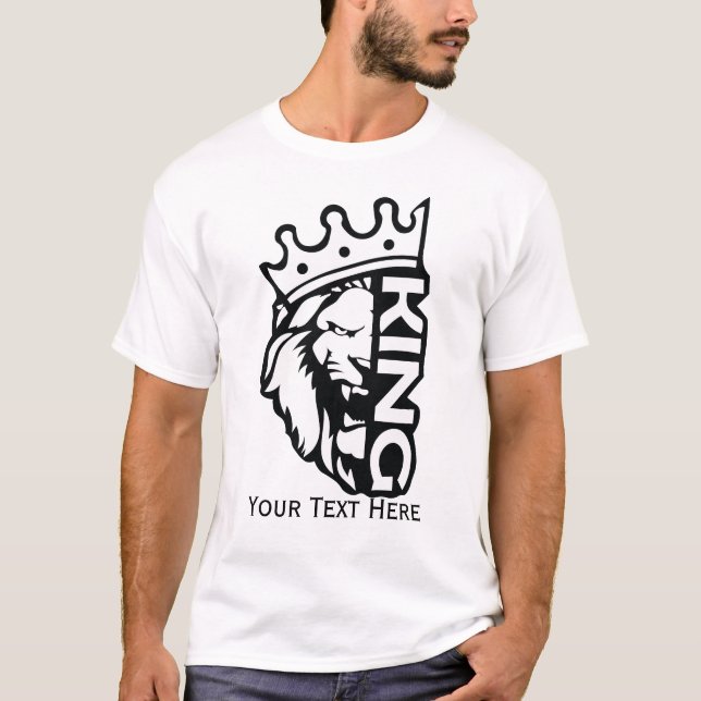 T-shirt Roi Lion – Conception d'animal de pouvoir de force (Devant)