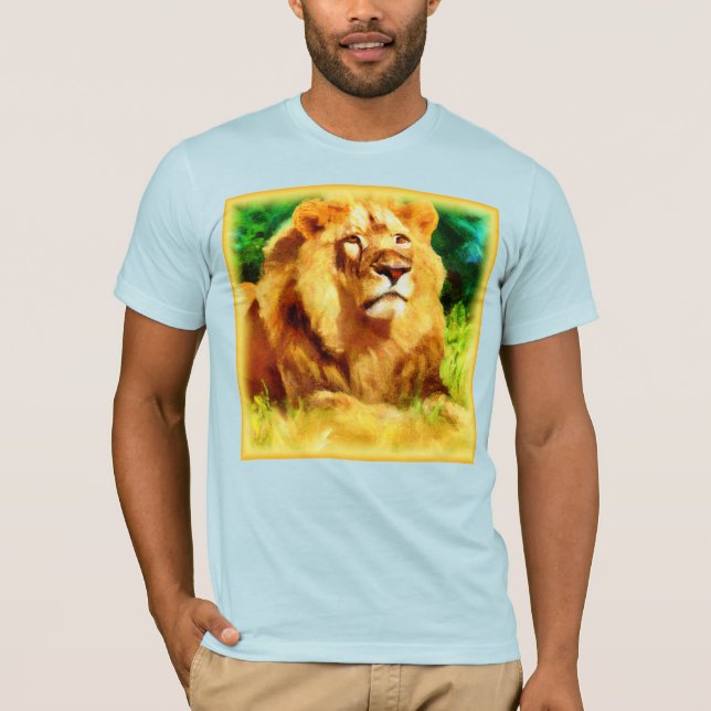 T-shirt Roi Lion Dans La Forêt. Commandez dès maintenant  (Devant)