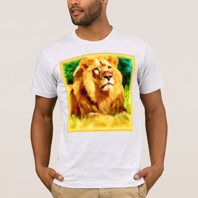 T-shirt Roi Lion Dans La Forêt. Commandez dès maintenant  (Devant)