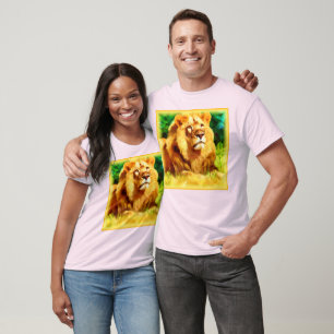 T-shirt Roi Lion Dans La Forêt. Commandez dès maintenant 